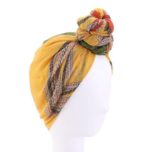 Load image into Gallery viewer, Cotton Women African Print Turban Chemo Cancer Cap Headwrap Bandana Stretch Long Hair Scarf Headscarf Tie
