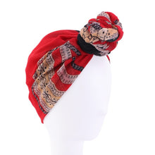 Load image into Gallery viewer, Cotton Women African Print Turban Chemo Cancer Cap Headwrap Bandana Stretch Long Hair Scarf Headscarf Tie