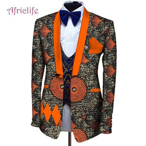 Men Dashiki Blazers African Print Jacket