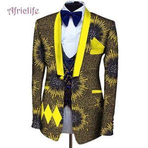 Men Dashiki Blazers African Print Jacket