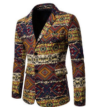 Load image into Gallery viewer, Men&#39;s Dashiki African Print Suit Blazer Tribal Traditional Jacket