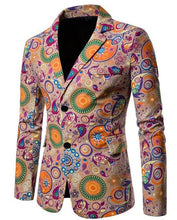 Load image into Gallery viewer, Men&#39;s Dashiki African Print Suit Blazer Tribal Traditional Jacket