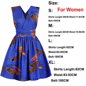 Ladies African Clothes Fashion Sexy Dress Dashiki Pants Traditional Tribal Ankara Print