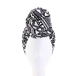 Women Turban Caps African Pattern Headscarf Ladies Bonnet