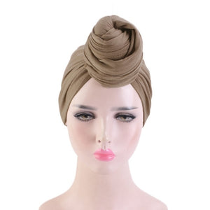 Women Turban Caps African Pattern Headscarf Ladies Bonnet
