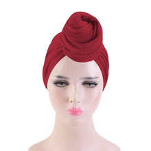 Load image into Gallery viewer, Women Turban Caps African Pattern Headscarf Ladies Bonnet