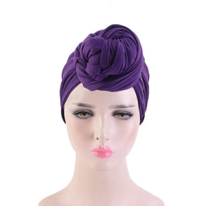 Women Turban Caps African Pattern Headscarf Ladies Bonnet