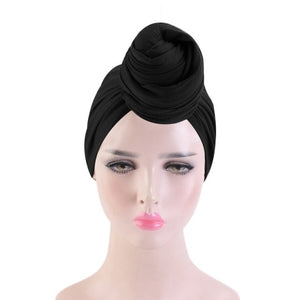 Women Turban Caps African Pattern Headscarf Ladies Bonnet