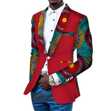 Load image into Gallery viewer, Blazer Slim Fit Suit Jacket African Men Clothes Wedding Ankara