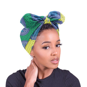 African Pattern Print Headband For Women Twist Style Girl Head Wraps Elastic Hair Accessories Turban Headscarf