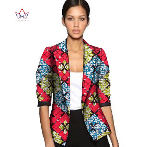 African Jacket Print Clothes for Women Suit Full Sleeve Coat