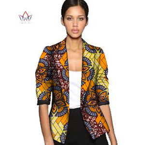 African Jacket Print Clothes for Women Suit Full Sleeve Coat