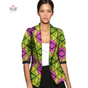 African Jacket Print Clothes for Women Suit Full Sleeve Coat