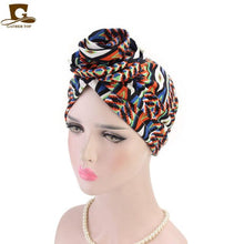 Load image into Gallery viewer, Women Turban Hat Bohemia Style Flower Hijab Beanie Hair Accessories Headscarf Cap Hair Loss
