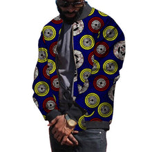 Load image into Gallery viewer, African Clothing Men Jackets Fashion Loose Zipper Ankara Coat Traditional Dashiki Print Tops