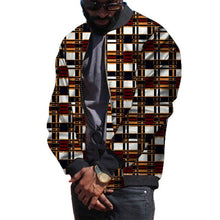 Load image into Gallery viewer, African Clothing Men Jackets Fashion Loose Zipper Ankara Coat Traditional Dashiki Print Tops