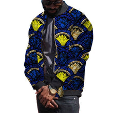 Load image into Gallery viewer, African Clothing Men Jackets Fashion Loose Zipper Ankara Coat Traditional Dashiki Print Tops