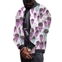 Load image into Gallery viewer, African Clothing Men Jackets Fashion Loose Zipper Ankara Coat Traditional Dashiki Print Tops