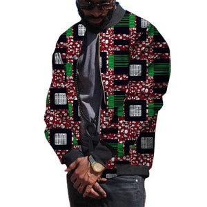 African Clothing Men Jackets Fashion Loose Zipper Ankara Coat Traditional Dashiki Print Tops