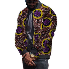 Load image into Gallery viewer, African Clothing Men Jackets Fashion Loose Zipper Ankara Coat Traditional Dashiki Print Tops
