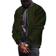 Load image into Gallery viewer, African Clothing Men Jackets Fashion Loose Zipper Ankara Coat Traditional Dashiki Print Tops
