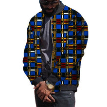 Load image into Gallery viewer, African Clothing Men Jackets Fashion Loose Zipper Ankara Coat Traditional Dashiki Print Tops