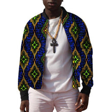 Load image into Gallery viewer, African Men&#39;s Baseball Bomber Jacket Ankara Coat Man Dashiki Print