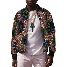 Load image into Gallery viewer, African Men&#39;s Baseball Bomber Jacket Ankara Coat Man Dashiki Print