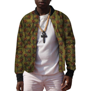 African Men's Baseball Bomber Jacket Ankara Coat Man Dashiki Print