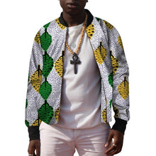 Load image into Gallery viewer, African Men&#39;s Baseball Bomber Jacket Ankara Coat Man Dashiki Print