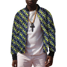 Load image into Gallery viewer, African Men&#39;s Baseball Bomber Jacket Ankara Coat Man Dashiki Print