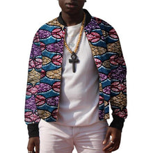 Load image into Gallery viewer, African Men&#39;s Baseball Bomber Jacket Ankara Coat Man Dashiki Print