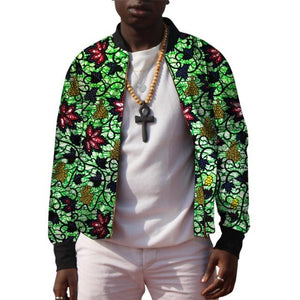African Men's Baseball Bomber Jacket Ankara Coat Man Dashiki Print