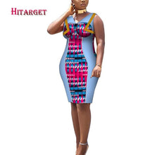 Load image into Gallery viewer, African Print Dresses Dashiki Women Clothes Casual Slim Fashion Kente Robe