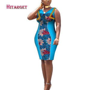 African Print Dresses Dashiki Women Clothes Casual Slim Fashion Kente Robe