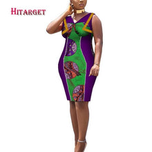 Load image into Gallery viewer, African Print Dresses Dashiki Women Clothes Casual Slim Fashion Kente Robe