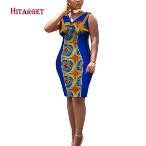 African Print Dresses Dashiki Women Clothes Casual Slim Fashion Kente Robe