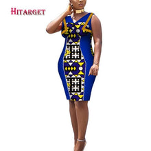 Load image into Gallery viewer, African Print Dresses Dashiki Women Clothes Casual Slim Fashion Kente Robe