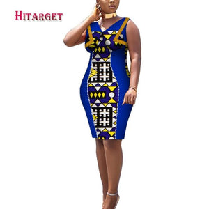 African Print Dresses Dashiki Women Clothes Casual Slim Fashion Kente Robe