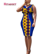 Load image into Gallery viewer, African Print Dresses Dashiki Women Clothes Casual Slim Fashion Kente Robe