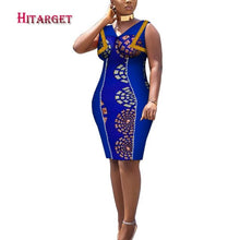 Load image into Gallery viewer, African Print Dresses Dashiki Women Clothes Casual Slim Fashion Kente Robe
