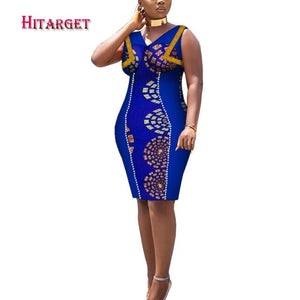 African Print Dresses Dashiki Women Clothes Casual Slim Fashion Kente Robe