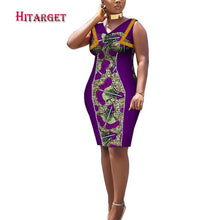 Load image into Gallery viewer, African Print Dresses Dashiki Women Clothes Casual Slim Fashion Kente Robe