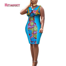 Load image into Gallery viewer, African Print Dresses Dashiki Women Clothes Casual Slim Fashion Kente Robe