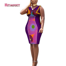 Load image into Gallery viewer, African Print Dresses Dashiki Women Clothes Casual Slim Fashion Kente Robe