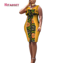 Load image into Gallery viewer, African Print Dresses Dashiki Women Clothes Casual Slim Fashion Kente Robe