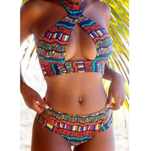 Load image into Gallery viewer, African Clothes for Women Sexy Polyester Two Pieces Sets Top and Pant