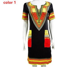Load image into Gallery viewer, Wholesale 3XL Oversize Women Sexy Dashiki Summer Print African Dress For Women - Chocolate Boy Ltd