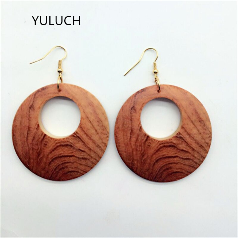 Wooden Earrings African Dangler Woman Jewellry