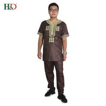 Load image into Gallery viewer, Dashiki African Men&#39;s T Shirt - Chocolate Boy Ltd